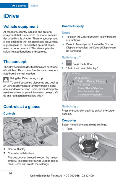 2012 BMW X3 Owner's Manual | English