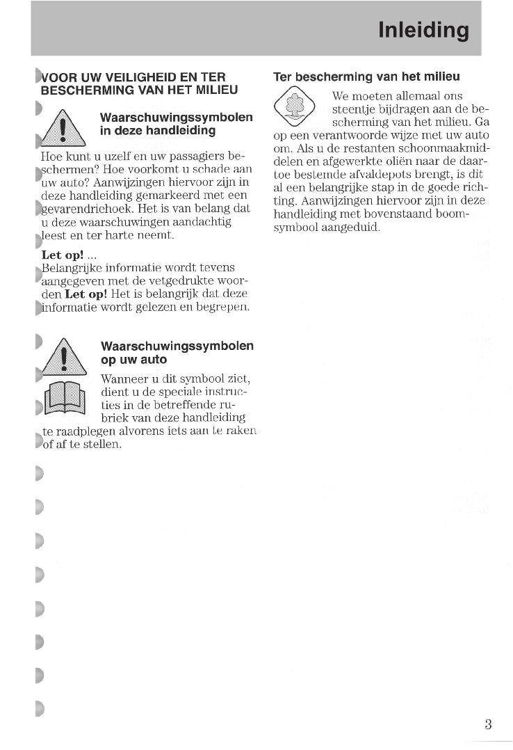 1997-2008 Ford Ka Gebruikershandleiding | Nederlands