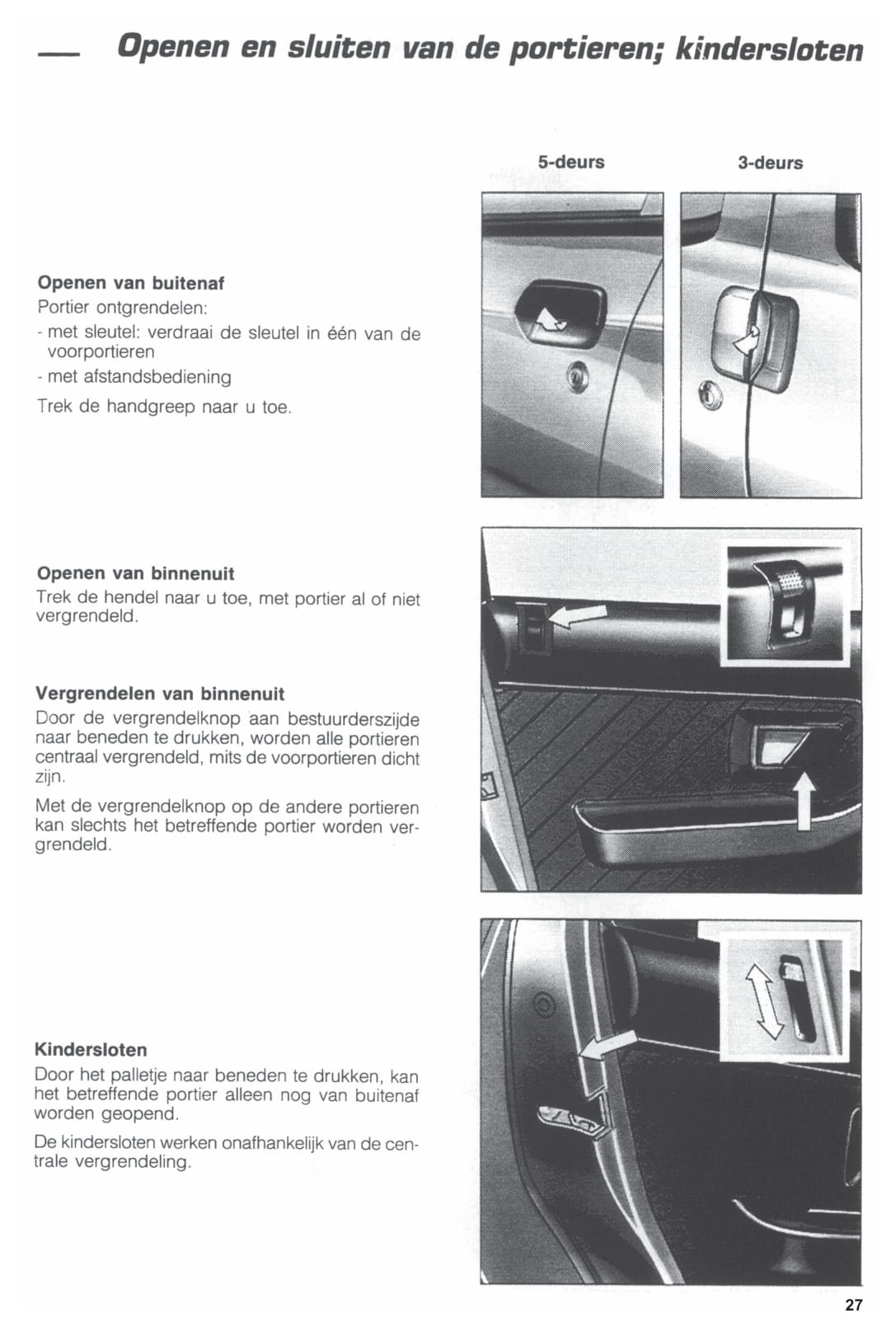 1994-1997 Citroën ZX Gebruikershandleiding | Nederlands