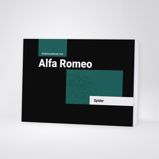 Onderhoudsboekje voor Alfa Romeo Spider 1971 - 1994