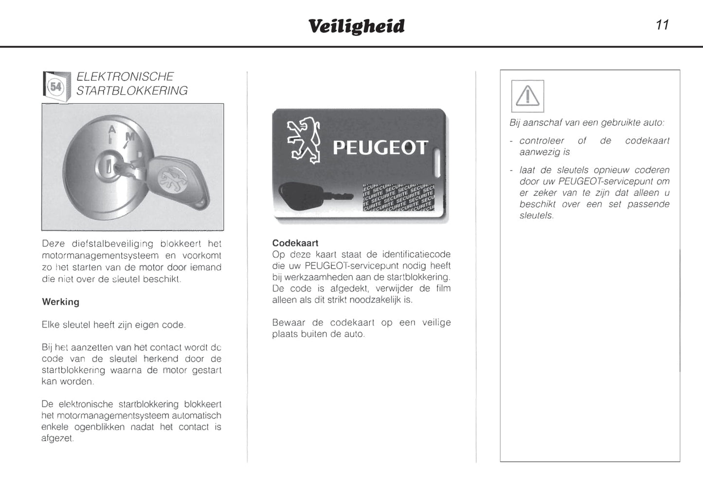 1996-2000 Peugeot 106 Owner's Manual | Dutch