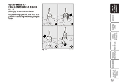 2010-2011 Fiat Idea Owner's Manual | Dansk