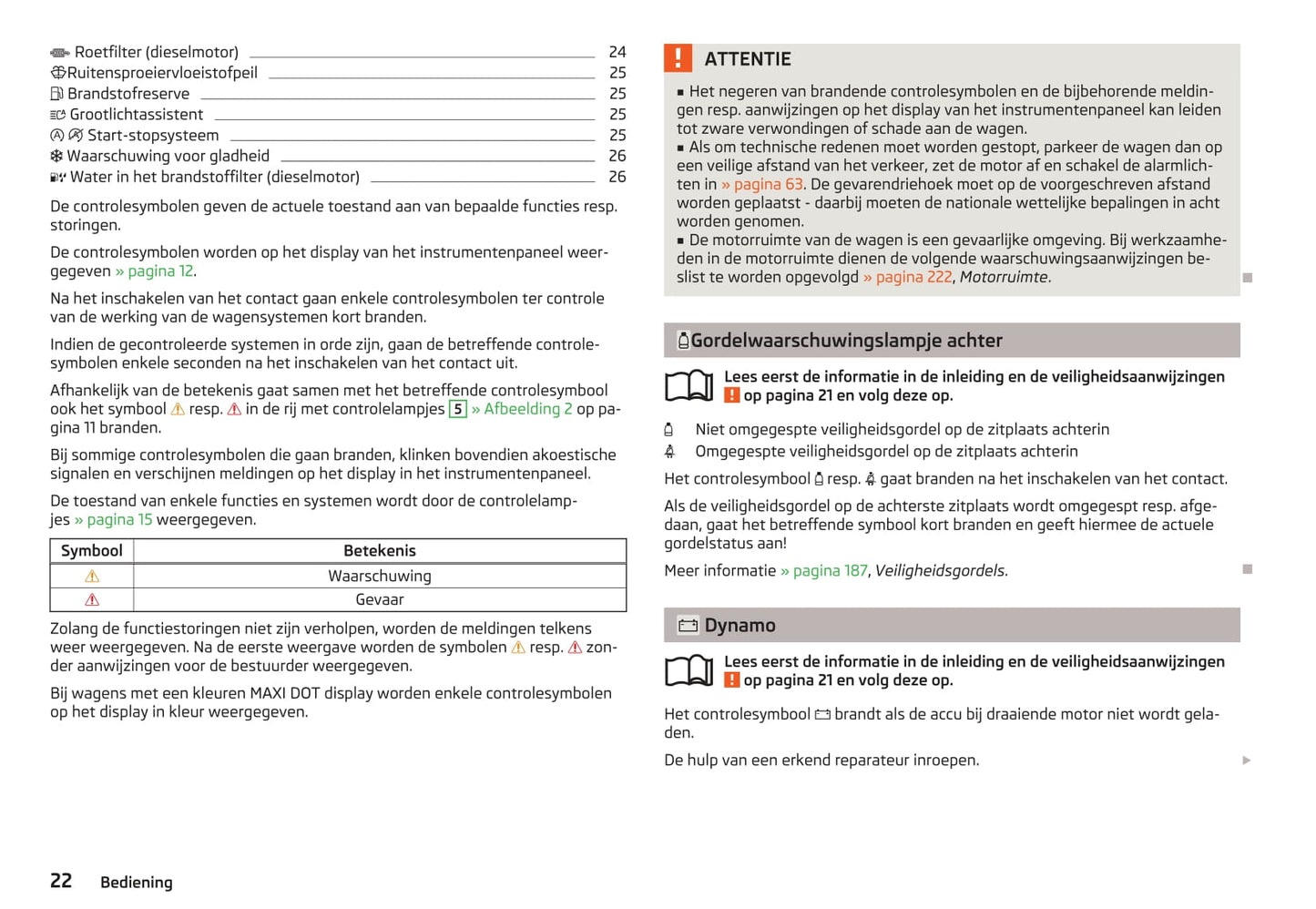 2013-2014 Skoda Octavia Gebruikershandleiding | Nederlands