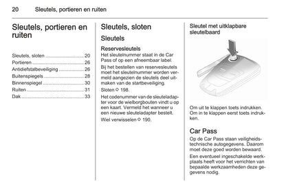 2013-2014 Opel Corsa Owner's Manual | Dutch