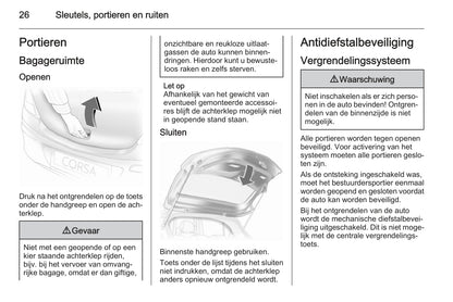 2013-2014 Opel Corsa Owner's Manual | Dutch