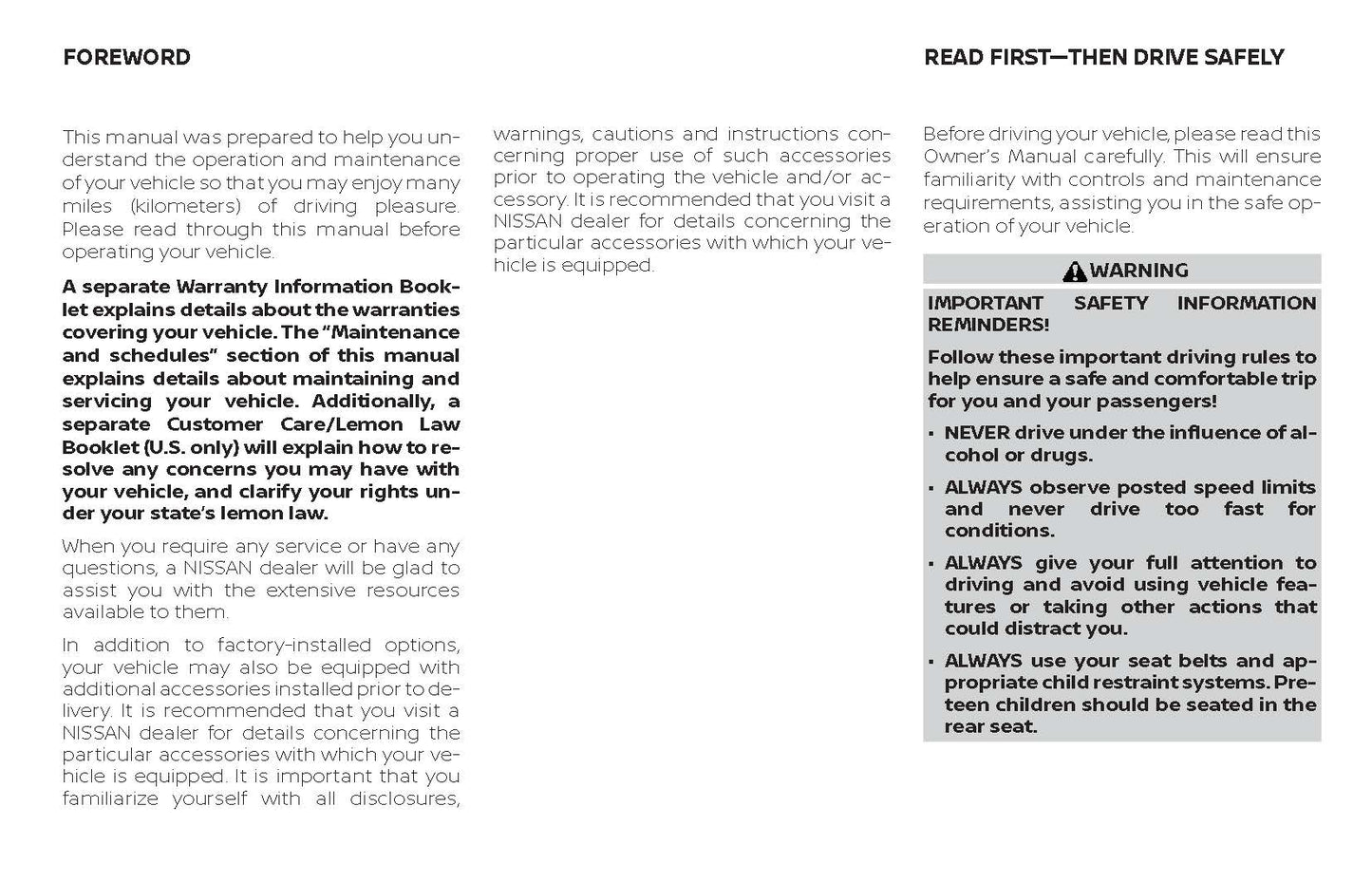 2019 Nissan Rogue Manuel du propriétaire | Anglais