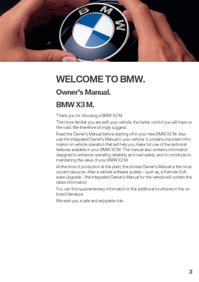 2021 BMW X3 M Gebruikershandleiding | Engels