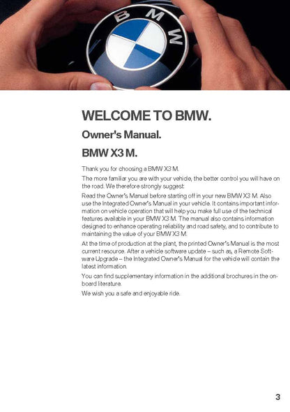 2021 BMW X3 M Gebruikershandleiding | Engels