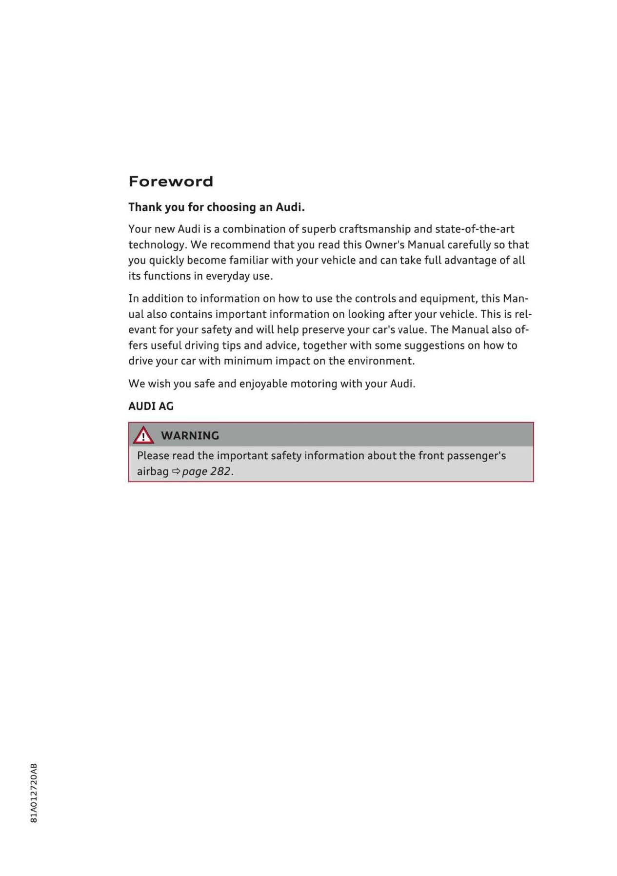 2016-2017 Audi Q2 Owner's Manual | English