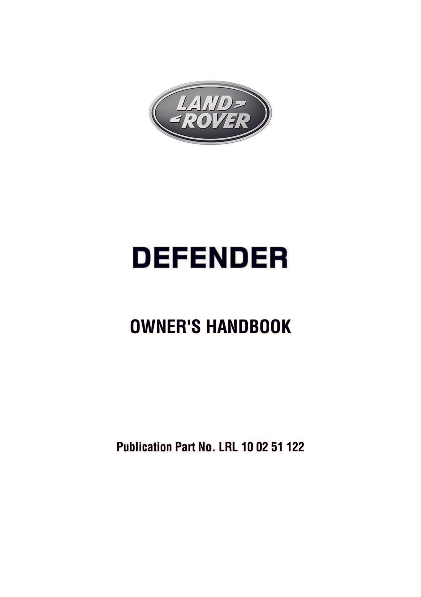 2012 Land Rover Defender Owner's Manual | English