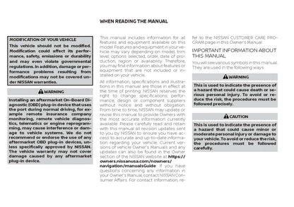 2021 Nissan Sentra Manuel du propriétaire | Anglais