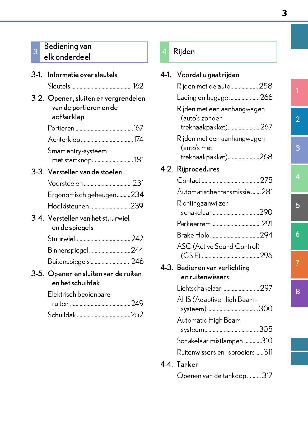 2017-2018 Lexus GS 300/GS 350/GS F Gebruikershandleiding | Nederlands