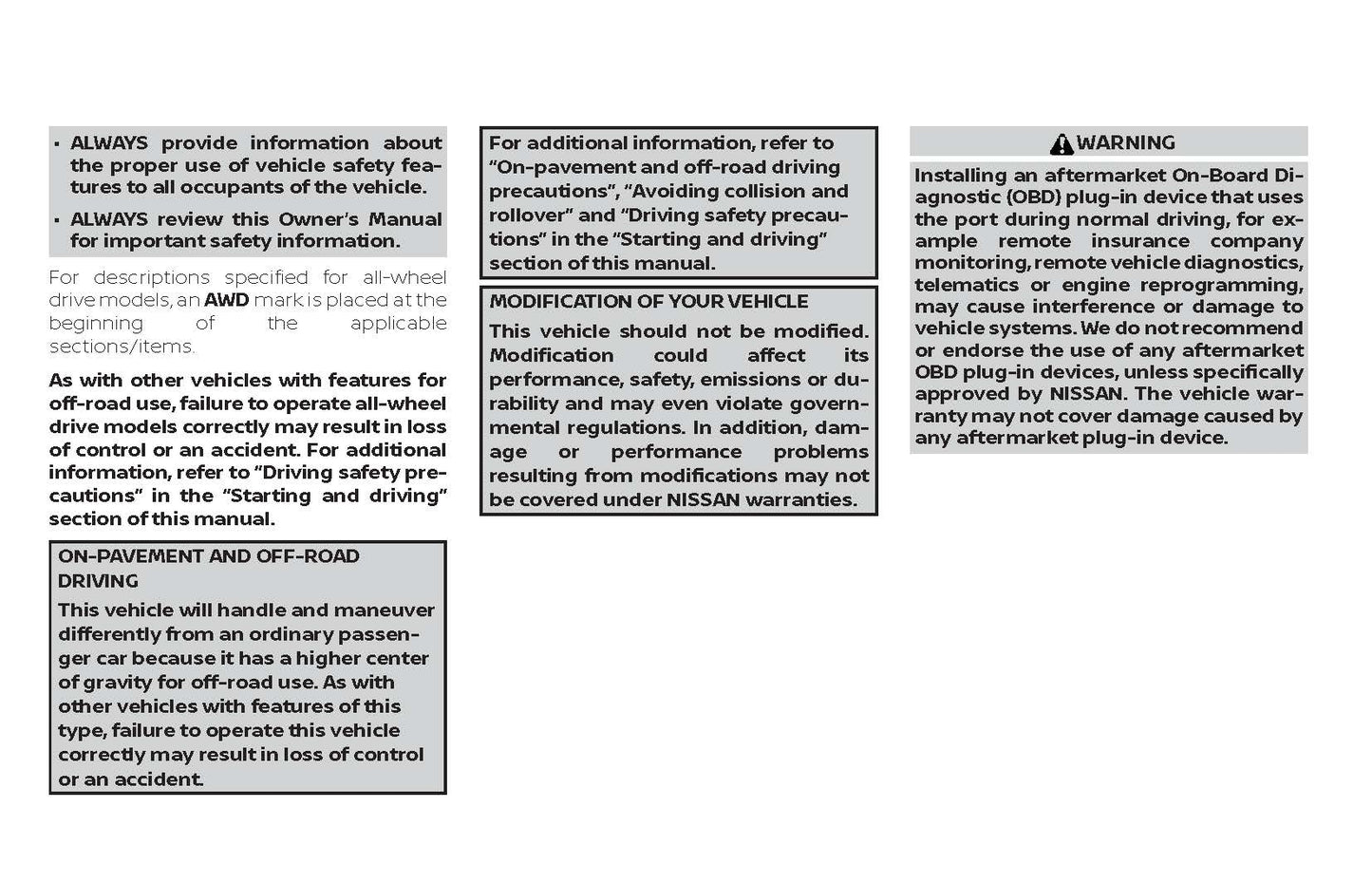 2019 Nissan Rogue Manuel du propriétaire | Anglais