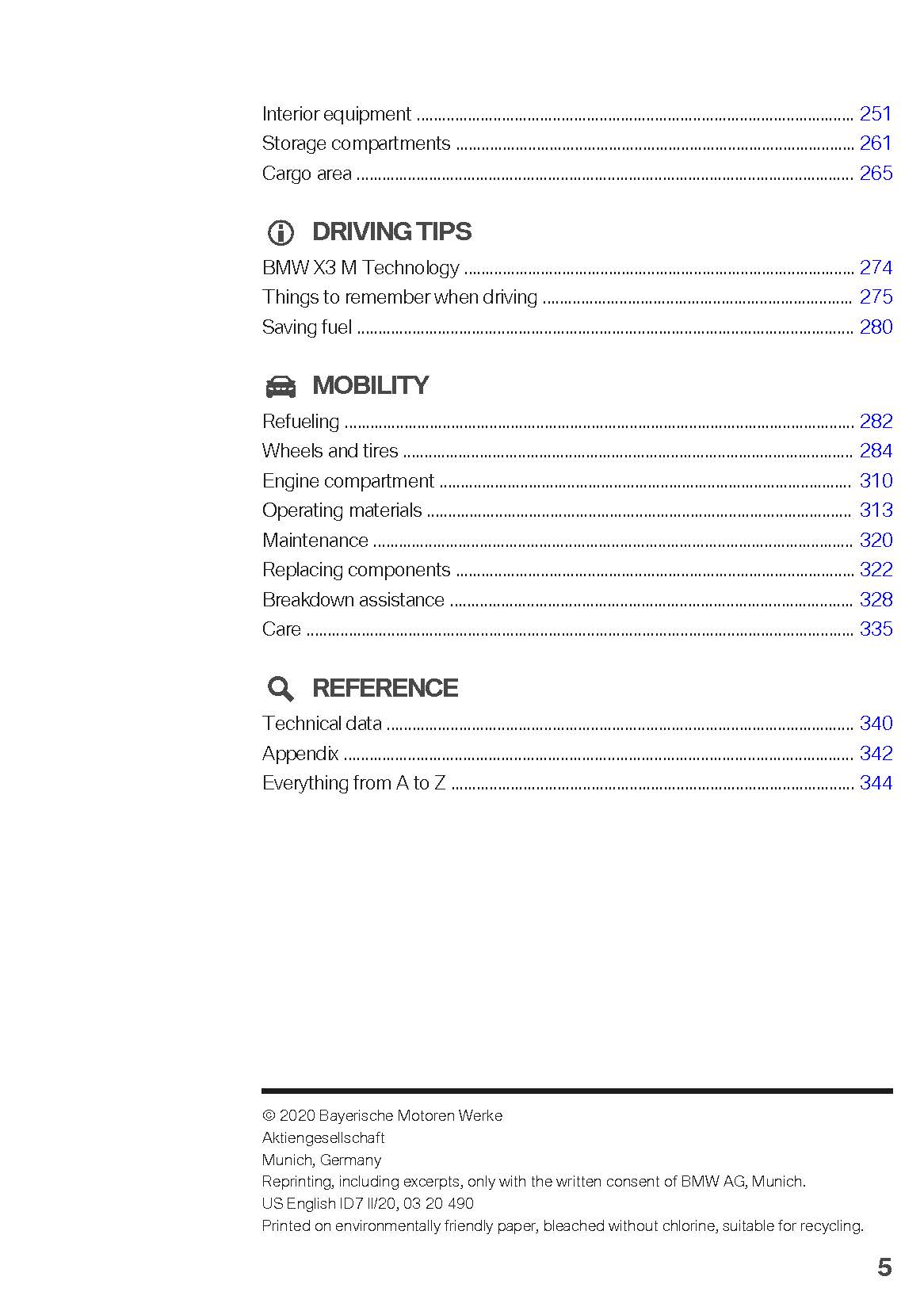 2021 BMW X3 M Bedienungsanleitung | Englisch