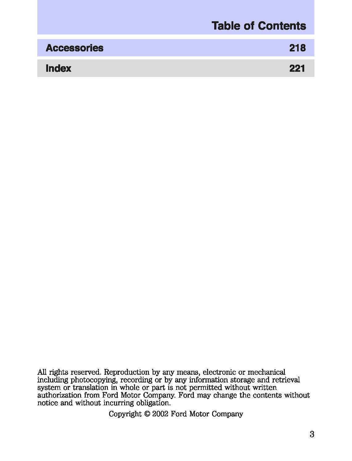 2003 Mercury Marauder Owner's Manual | English