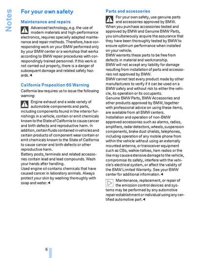 2009 BMW 6 serie Manuel du propriétaire | Anglais