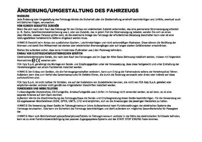 2023-2024 Jeep Avenger Owner's Manual | German