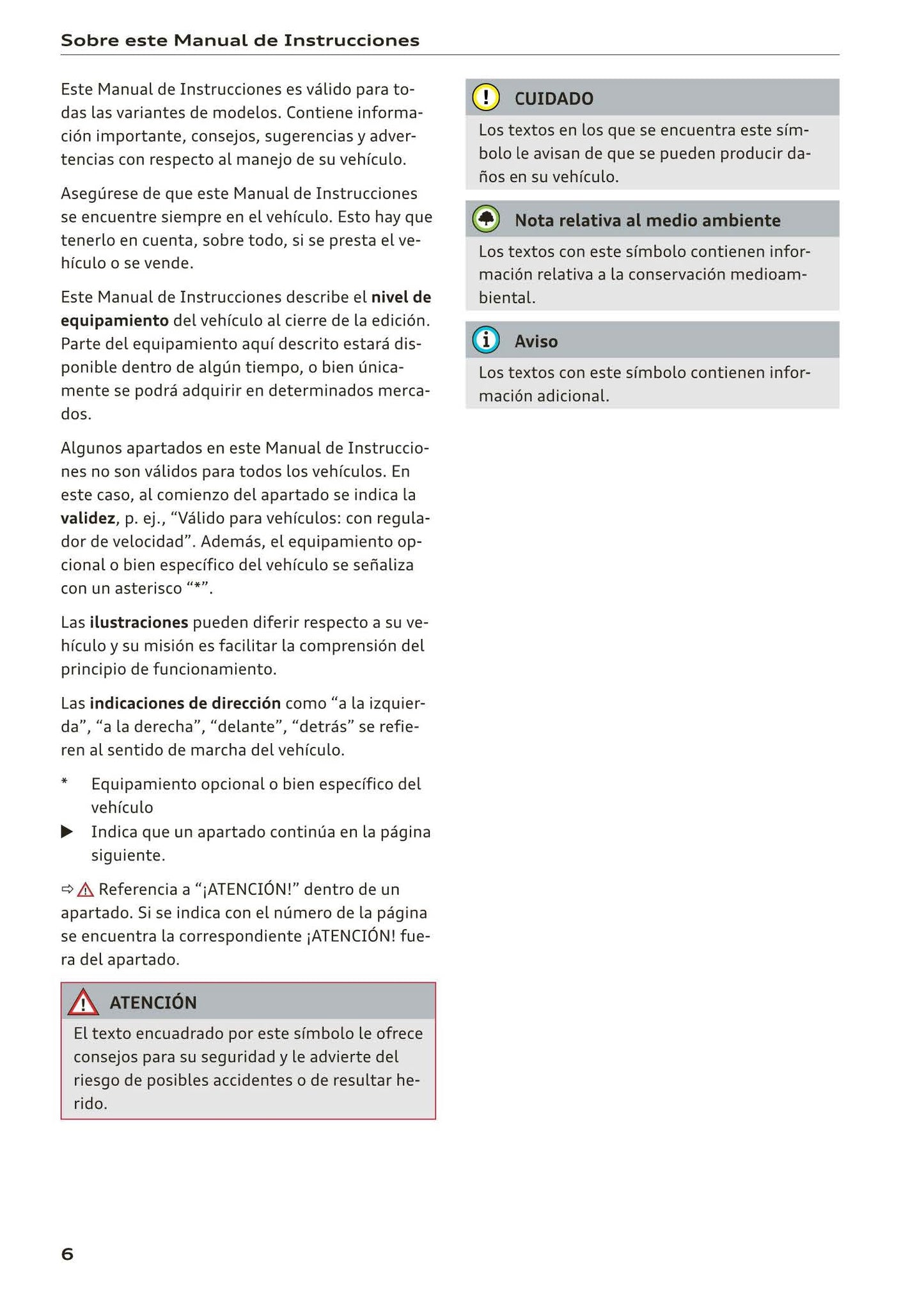 2017-2020 Audi A5/A5 Cabriolet/A5 Coupé/A5 Sportback/A5 Sportback g-tron Owner's Manual | Spanish