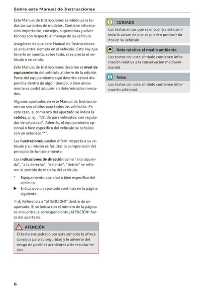 2017-2020 Audi A5/A5 Cabriolet/A5 Coupé/A5 Sportback/A5 Sportback g-tron Owner's Manual | Spanish