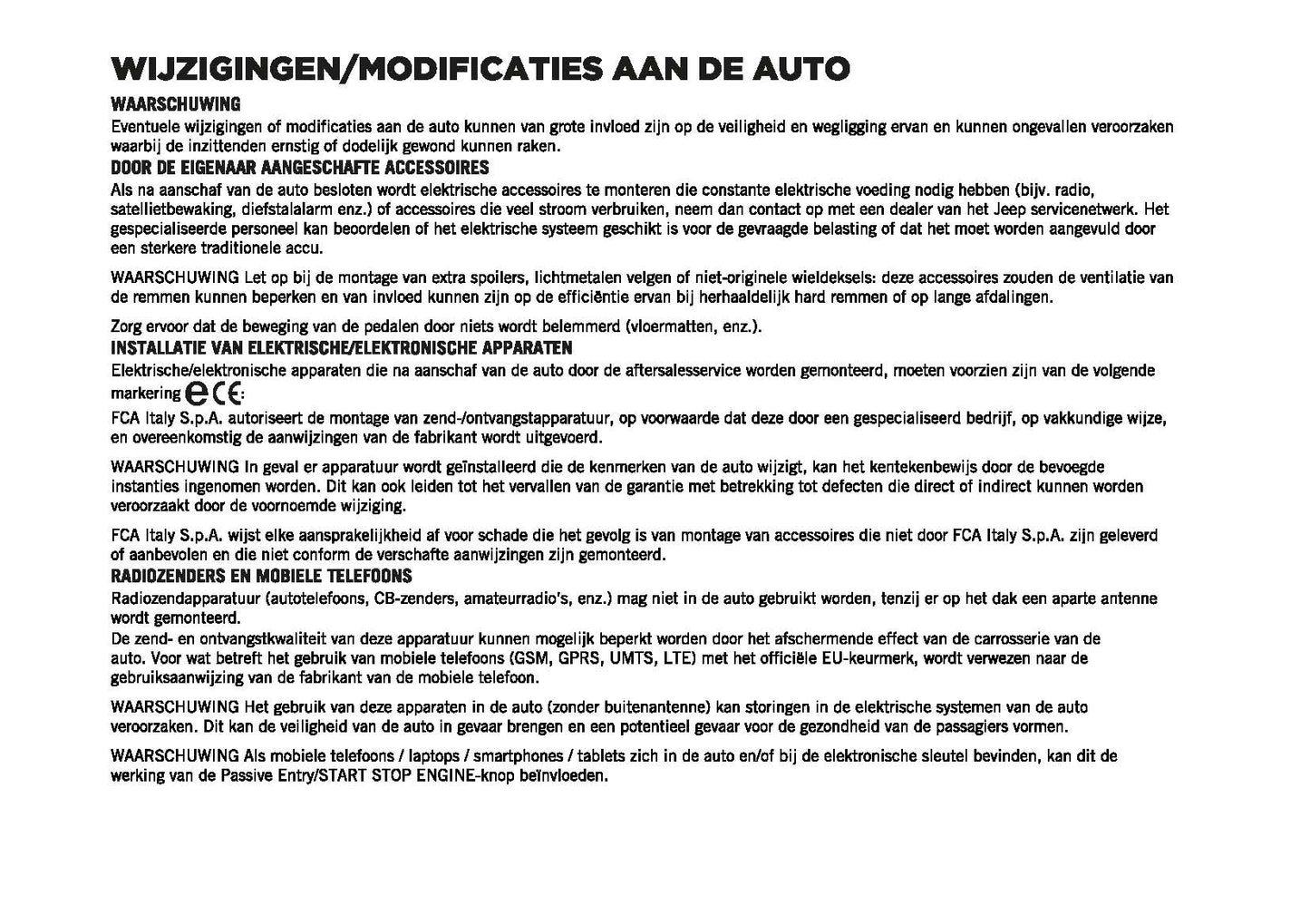 2023-2024 Jeep Avenger Owner's Manual | Dutch