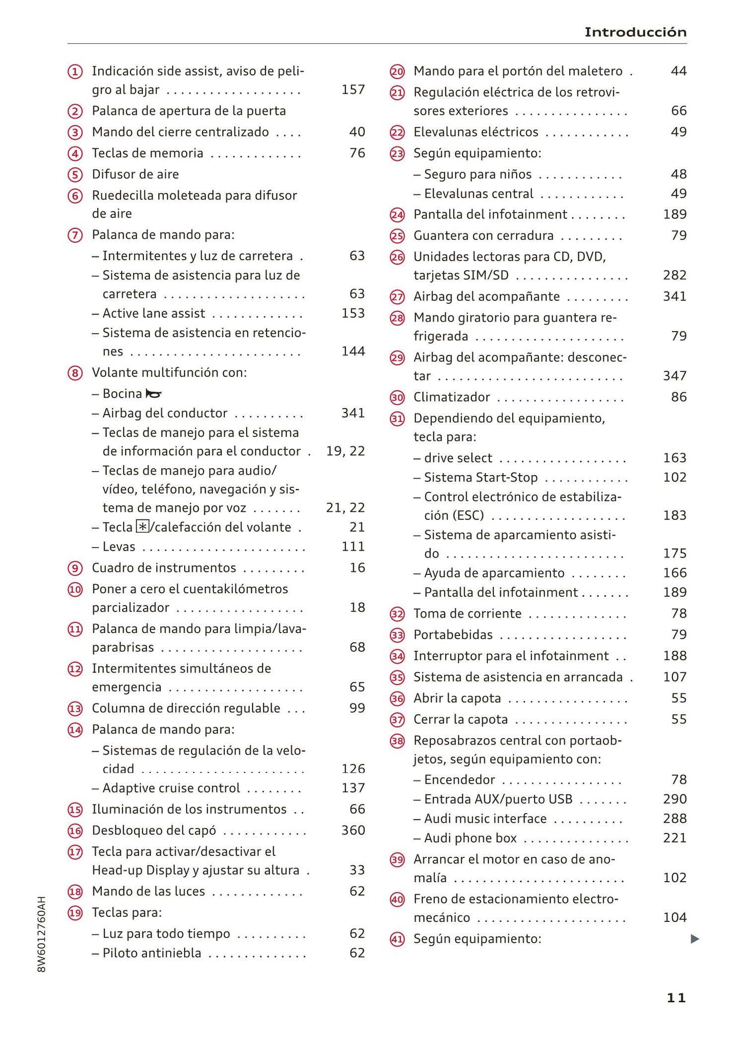 2017-2020 Audi A5/A5 Cabriolet/A5 Coupé/A5 Sportback/A5 Sportback g-tron Owner's Manual | Spanish