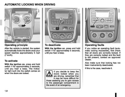 2014-2015 Dacia Duster Owner's Manual | English