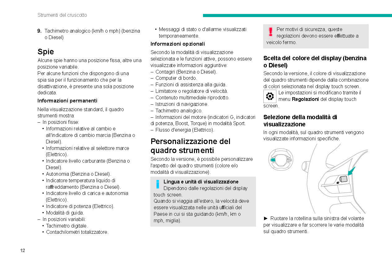 2021-2023 Peugeot 208/e-208 Manuel du propriétaire | Italien