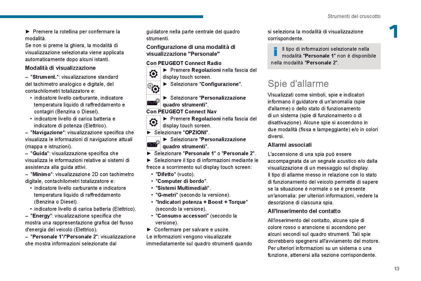 2021-2023 Peugeot 208/e-208 Manuel du propriétaire | Italien