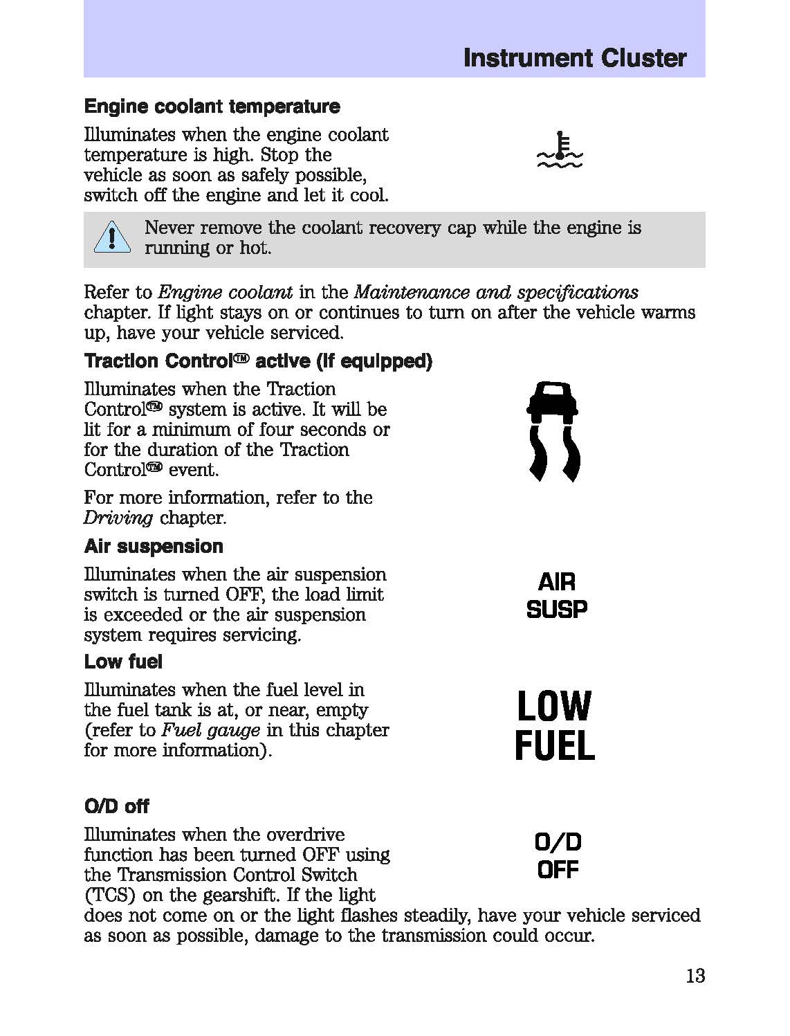 2003 Mercury Marauder Owner's Manual | English