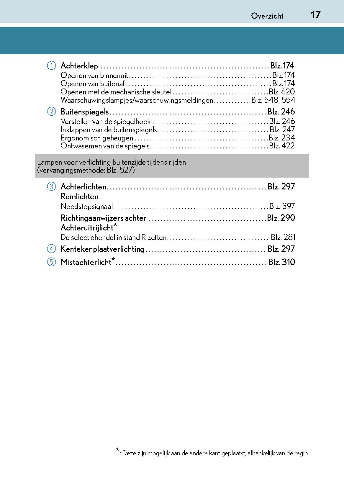 2017-2018 Lexus GS 300/GS 350/GS F Gebruikershandleiding | Nederlands