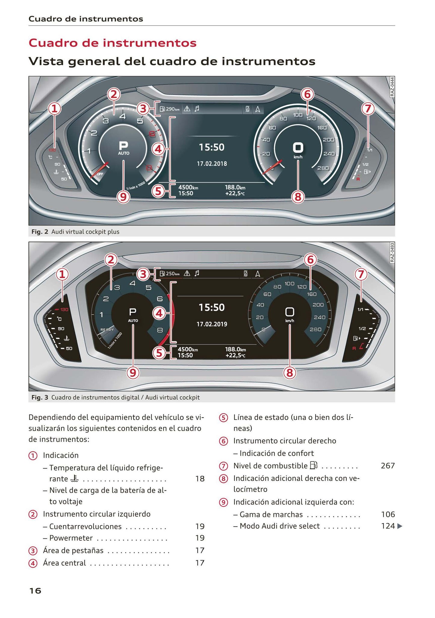 2018-2023 Audi Q3/Q3 Sportback/RS Q3/RS Q3 Sportback Owner's Manual | Spanish