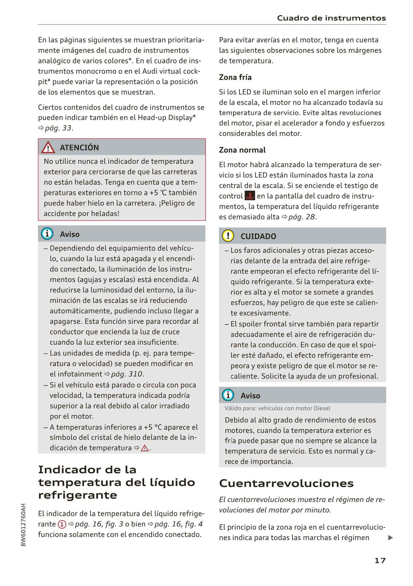 2017-2020 Audi A5/A5 Cabriolet/A5 Coupé/A5 Sportback/A5 Sportback g-tron Owner's Manual | Spanish