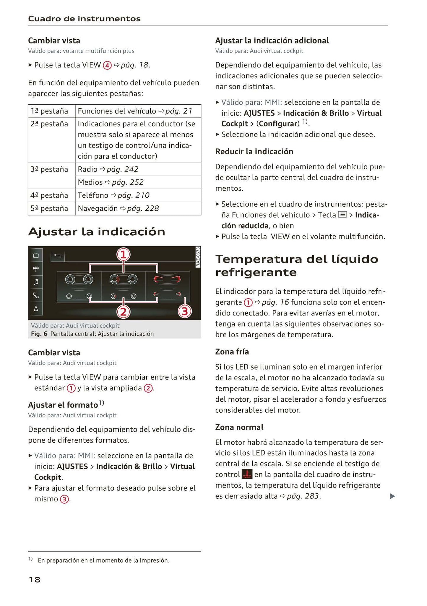 2018-2023 Audi Q3/Q3 Sportback/RS Q3/RS Q3 Sportback Owner's Manual | Spanish