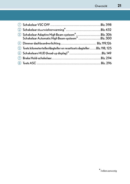 2017-2018 Lexus GS 300/GS 350/GS F Gebruikershandleiding | Nederlands