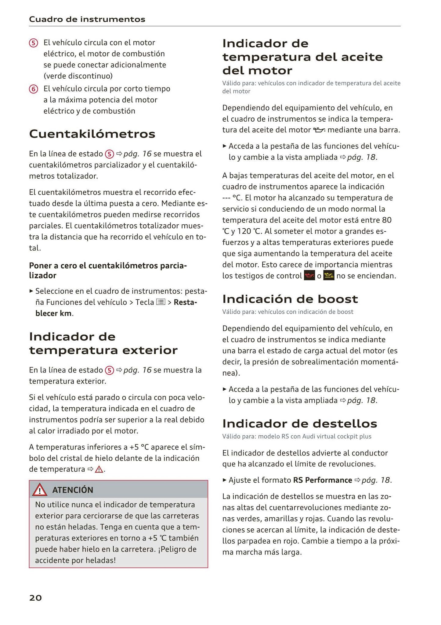 2018-2023 Audi Q3/Q3 Sportback/RS Q3/RS Q3 Sportback Owner's Manual | Spanish