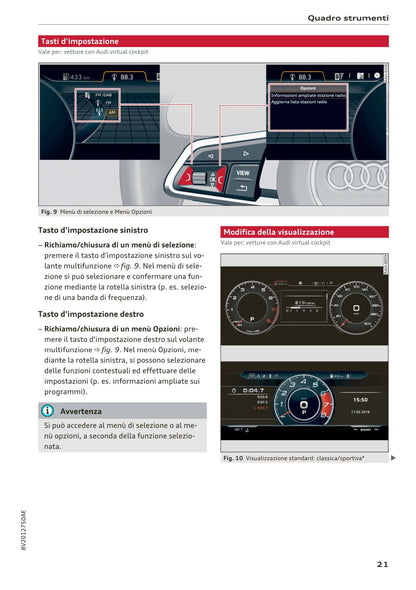 2016-2018 Audi A3 Gebruikershandleiding | Italiaans