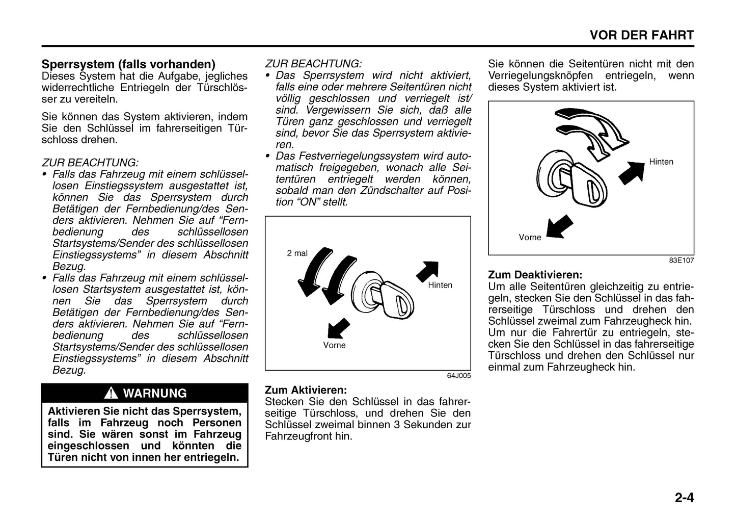 2013-2014 Suzuki Grand Vitara Owner's Manual | German