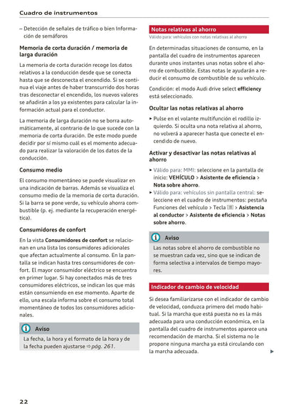 2018-2023 Audi Q3/Q3 Sportback/RS Q3/RS Q3 Sportback Owner's Manual | Spanish