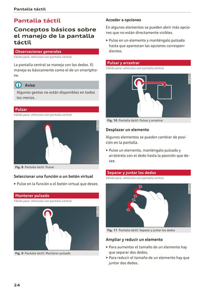 2018-2023 Audi Q3/Q3 Sportback/RS Q3/RS Q3 Sportback Owner's Manual | Spanish
