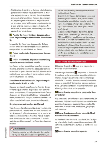 2017-2020 Audi A5/A5 Cabriolet/A5 Coupé/A5 Sportback/A5 Sportback g-tron Owner's Manual | Spanish