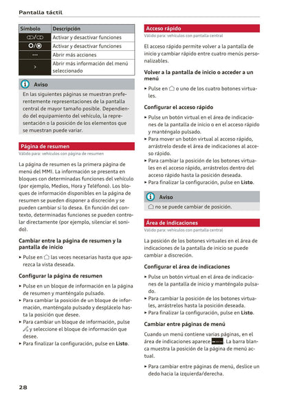 2018-2023 Audi Q3/Q3 Sportback/RS Q3/RS Q3 Sportback Owner's Manual | Spanish