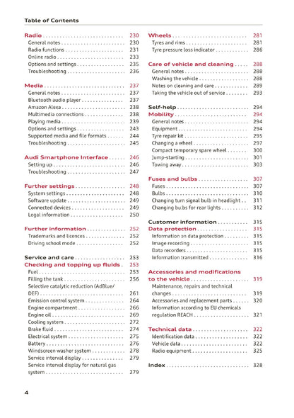 2020-2023 Audi A3 Gebruikershandleiding | Engels