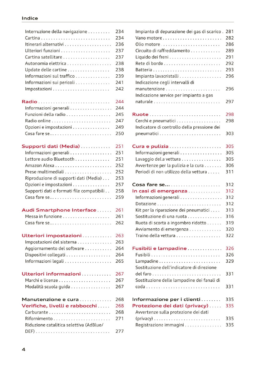 2020-2023 Audi A3 Gebruikershandleiding | Italiaans