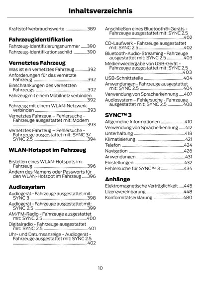 2021 Ford Fiesta/Fiesta Hybrid Owner's Manual | German