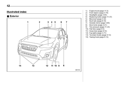 2019 Subaru Crosstrek Gebruikershandleiding | Engels