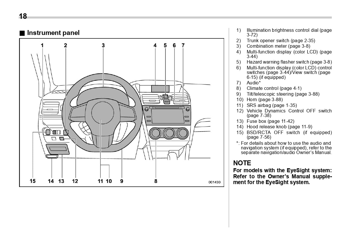 2020 Subaru WRX Owner's Manual | English