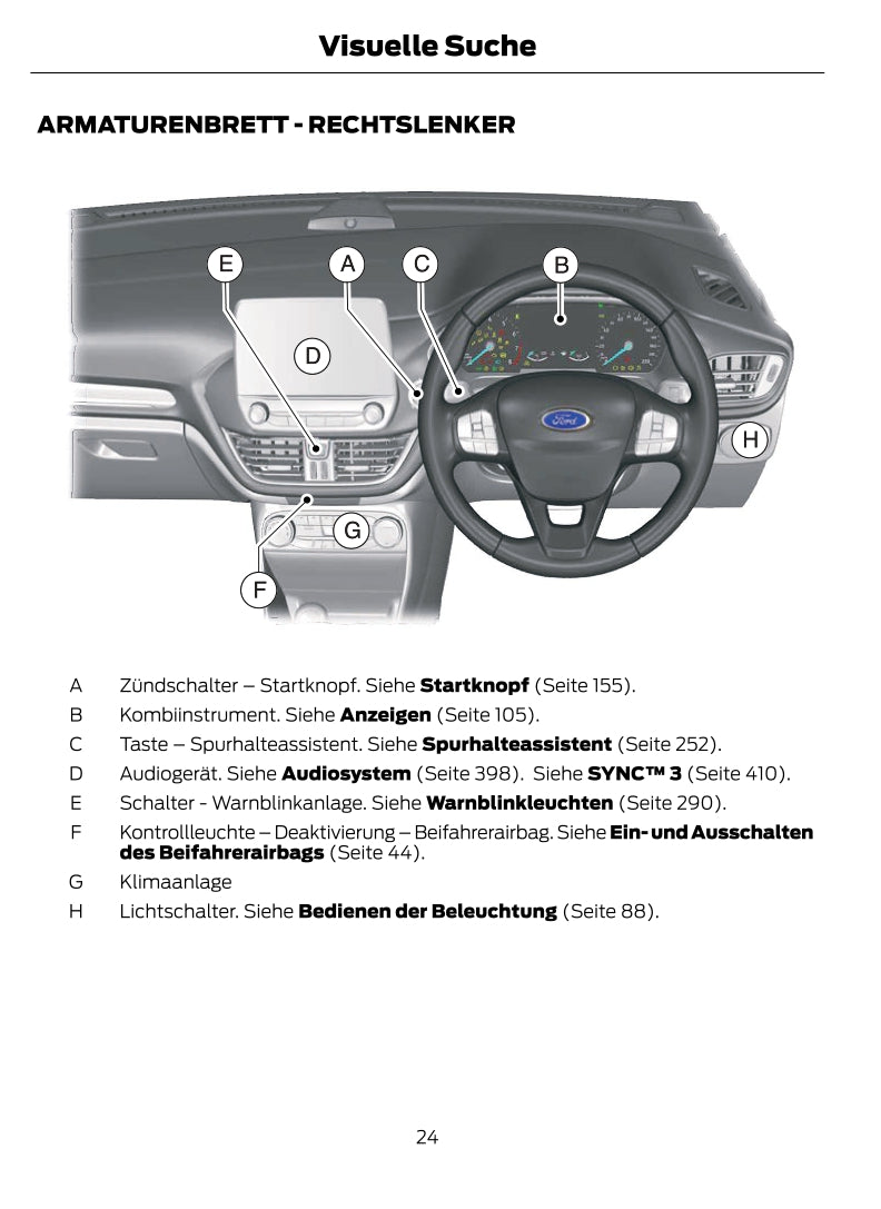 2021 Ford Fiesta/Fiesta Hybrid Owner's Manual | German